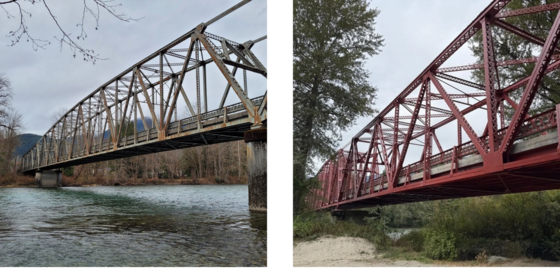 marblemount bridge before and after photos
