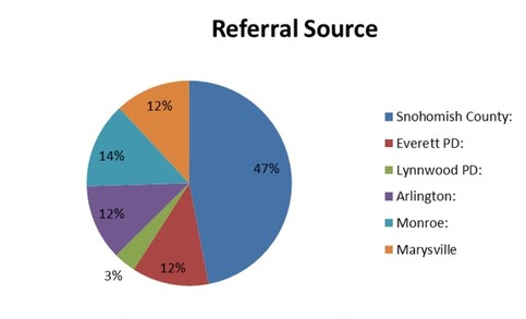 Referral Source Pie Graph Chart