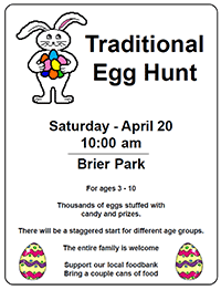 Brier Egg Hunt Poster