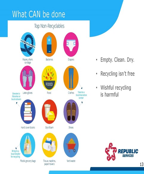 Recycling Republic Services poster