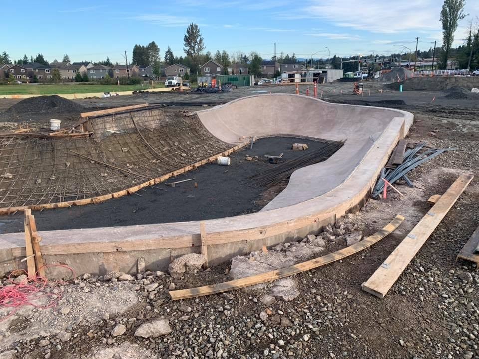 Image of construction project at Rotary Skate Park