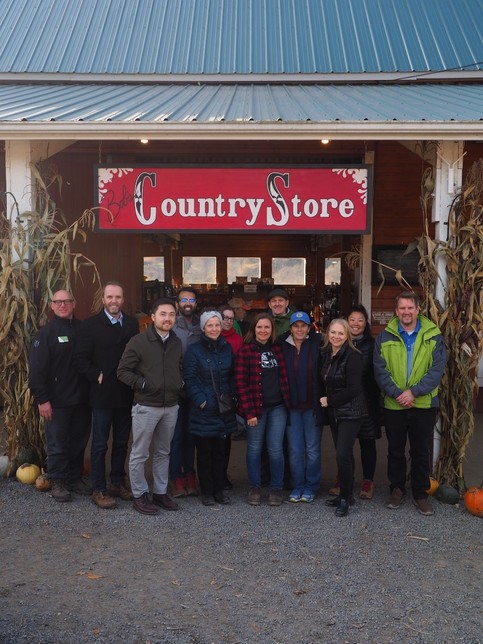 Photograph of people at Bob's Corn Maze