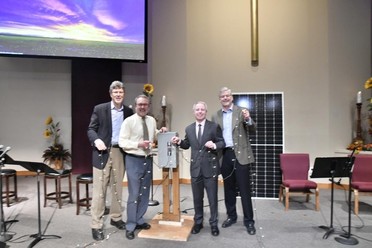 photo at church solar project