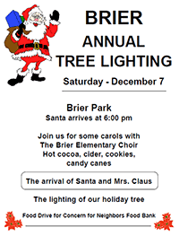 Brier Tree Lighting Poster