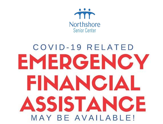 Northshore senior center Emergency Financial Assistance announcement