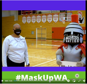 Dr. Daria Willis, Everett Community College president, encourages everyone to #MaskUpWA