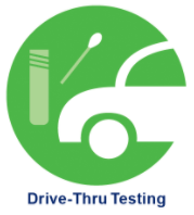 drive-thru testing button