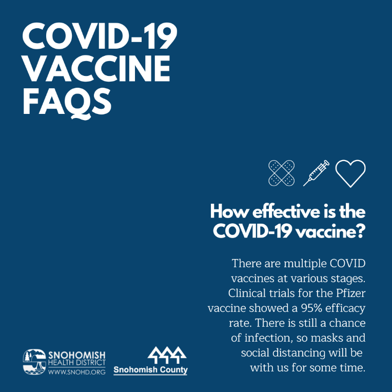 Screen shot of FAQs on COVID vaccine social media video