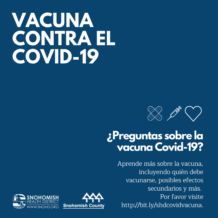 COVID-19 vaccine FAQs in Spanish available now