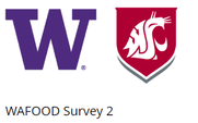 UW and WSU logo for Washington food security survey