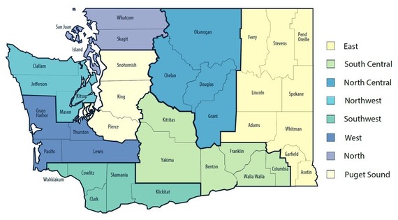 Regions for Healthy Washington plan to reopen the state effective 1-11-2021