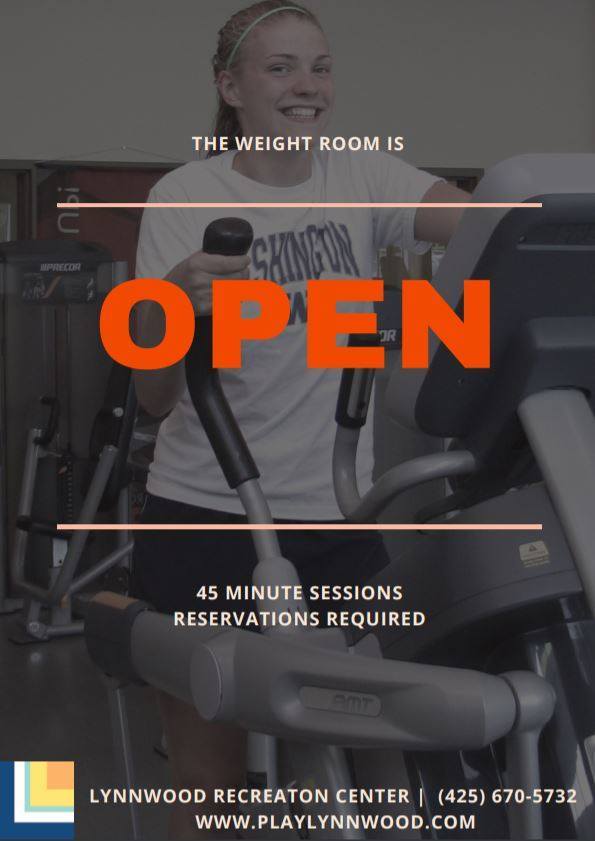Lynnwood rec center weight room is open for reservations