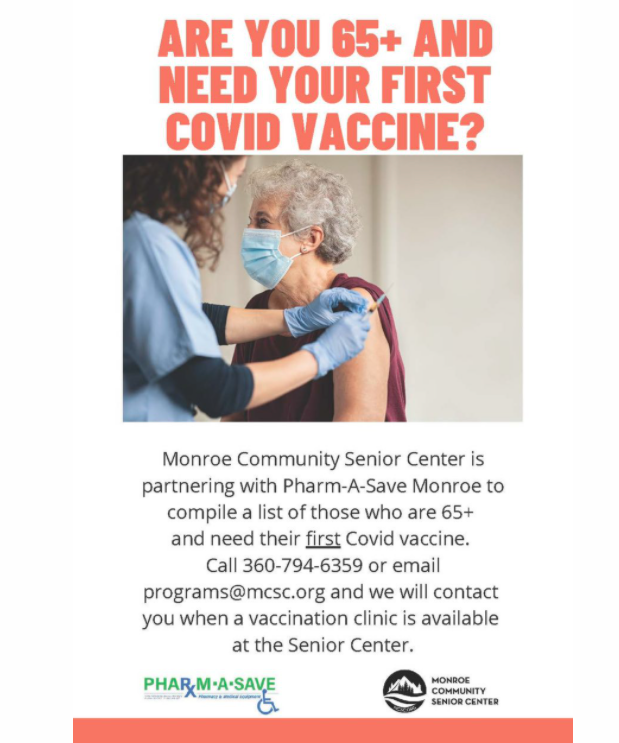 Monroe residents in need of first vaccine