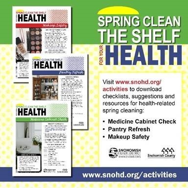 Spring clean the shelf for your health social media tile