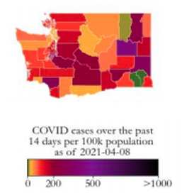 COVID case rates Washington 040821