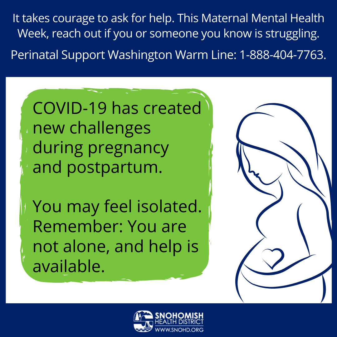 Perinatal support during COVID flyer