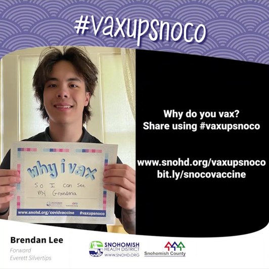 Screengrab from Brendan Lee #vaxupsnoco video