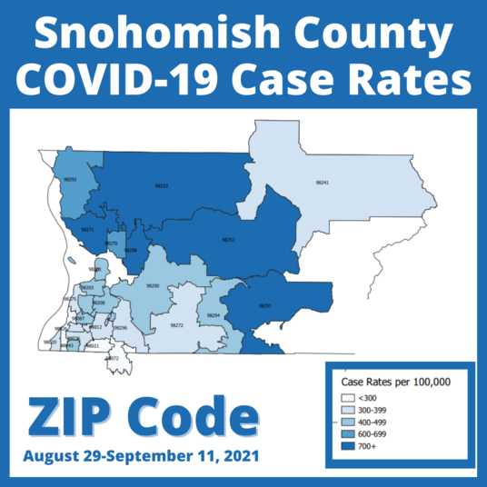 COVID case rates by ZIP code 9-11-21