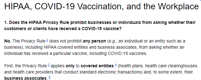 HIPAA guidance regarding privacy