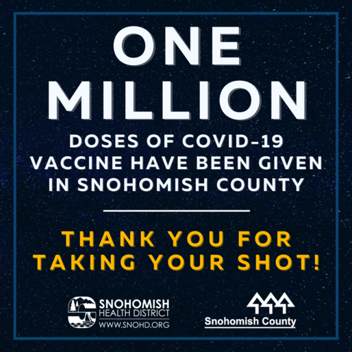 More than 1 million doses of COVID vaccine now administered n SnoCo 10-5-21