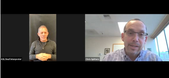 screenshot of Zoom briefing on 11-17-2021 featuring Dr. Chris Spitters, Snohomish Health District Health Officer