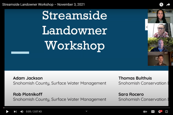 Streamside Landowner Webinar - video image