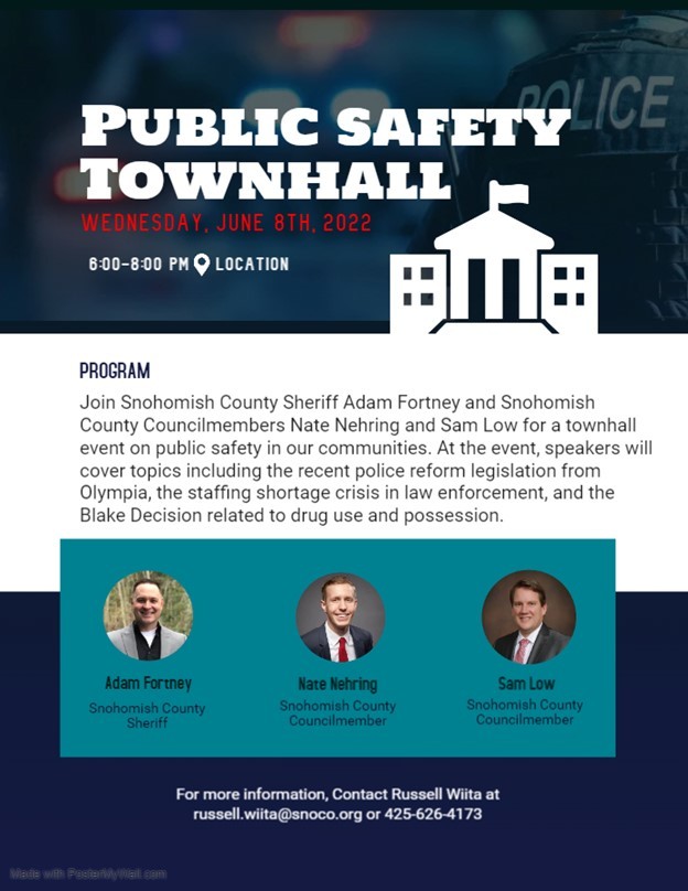 Public Safety Town Hall Flyer
