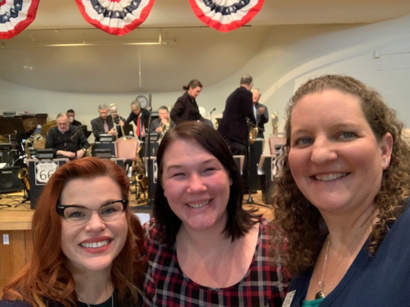 Megan with Paula Rhyne and Mary Fosse