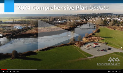 Screenshot of 2024 Comprehensive Plan Update Website