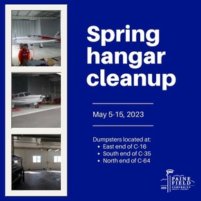 Information on spring hangar cleanup