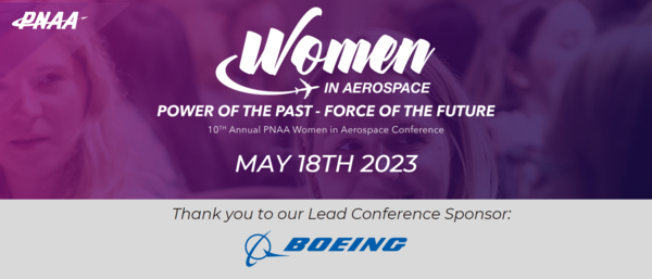 Women in Aerospace conference 2023 web banner