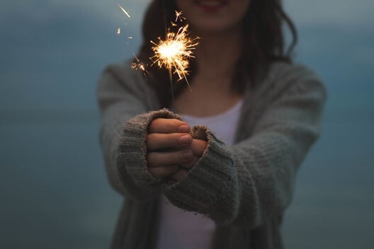 Person with Fireworks