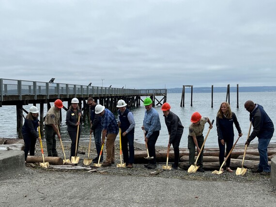 Groundbreaking Photo at Kayak Point Park