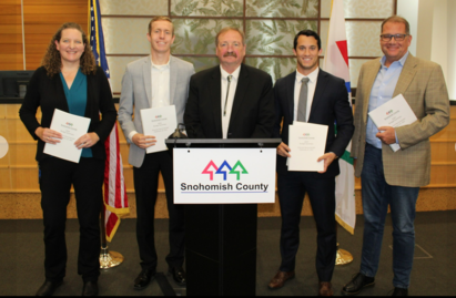 Council Receiving the Proposed Budget from Executive Somers
