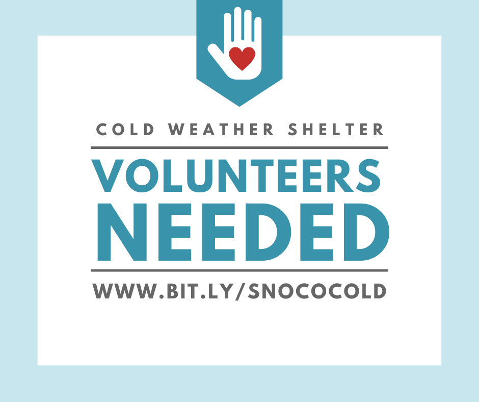 Volunteers needed for Cold Weather Shelters