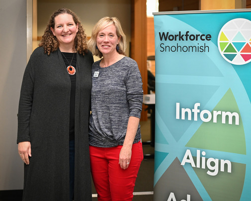 Megan with Lisa Olasen of Workforce Snohomish