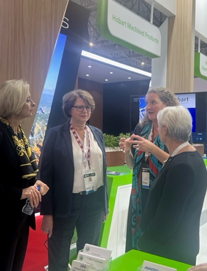 With Reps from Hobart Machines at Dubai Airshow