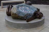 Oso Slide Memorial sculpture detail