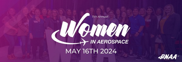 Women in Aerospace Conference header May 16, 2024