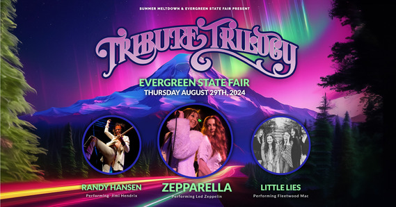 Tribute Trilogy Image of Zepparella, Randy Hansen and LIttle LIes
