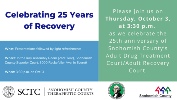 Celebrating 25 Years of Recovery Oct. 3