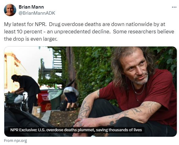 NPR overdose decline story