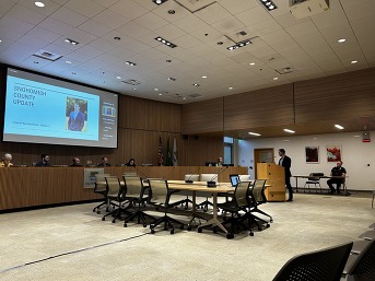 Councilmember Mead visits Bothell City Council