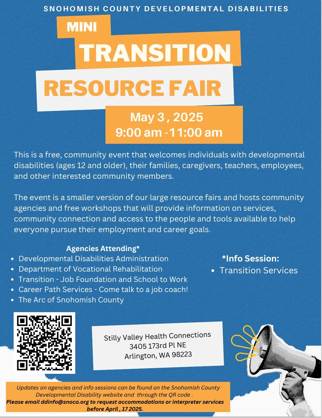 Mini Transition Resource Fair Flier