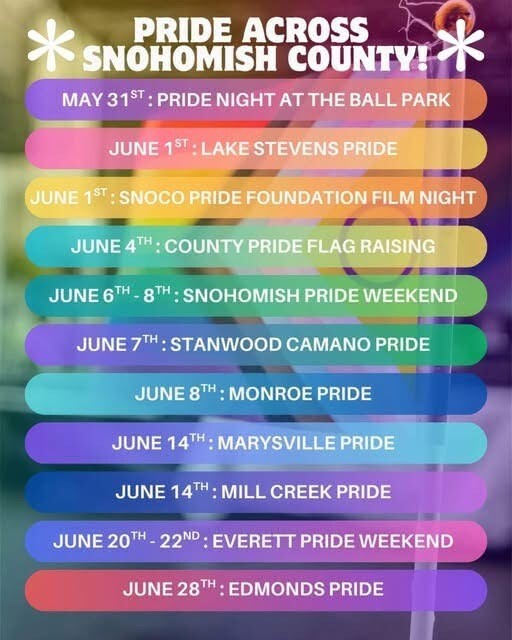2025 Pride Events around Snohomish County