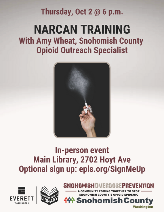 Narcan training flyer