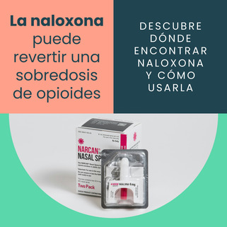 Naloxone social media post in Spanish