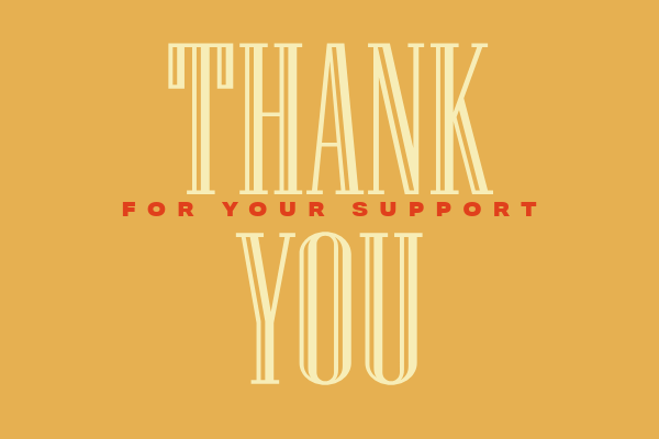 Thank you for your support in fall colors.