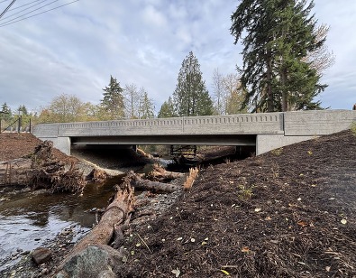 The Re-Opened Swamp Creek Bridge