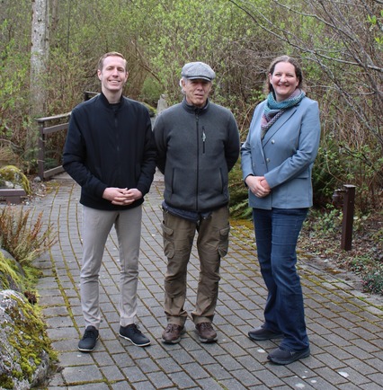 With Councilmember Nehring and Tom Murdoch at the NW Stream Center